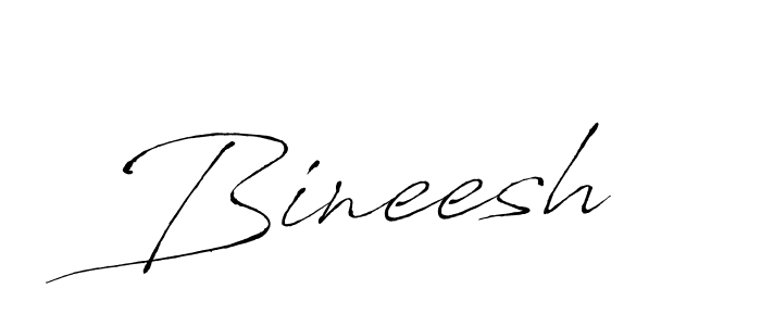 Make a beautiful signature design for name Bineesh. With this signature (Antro_Vectra) style, you can create a handwritten signature for free. Bineesh signature style 6 images and pictures png