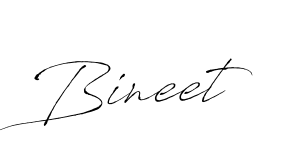 Bineet stylish signature style. Best Handwritten Sign (Antro_Vectra) for my name. Handwritten Signature Collection Ideas for my name Bineet. Bineet signature style 6 images and pictures png