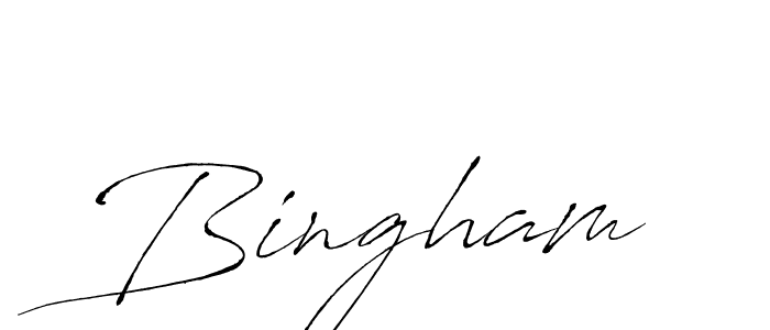 Bingham stylish signature style. Best Handwritten Sign (Antro_Vectra) for my name. Handwritten Signature Collection Ideas for my name Bingham. Bingham signature style 6 images and pictures png