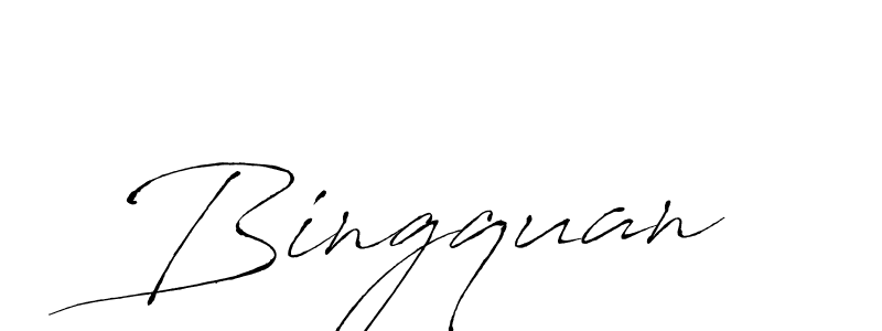 Design your own signature with our free online signature maker. With this signature software, you can create a handwritten (Antro_Vectra) signature for name Bingquan. Bingquan signature style 6 images and pictures png