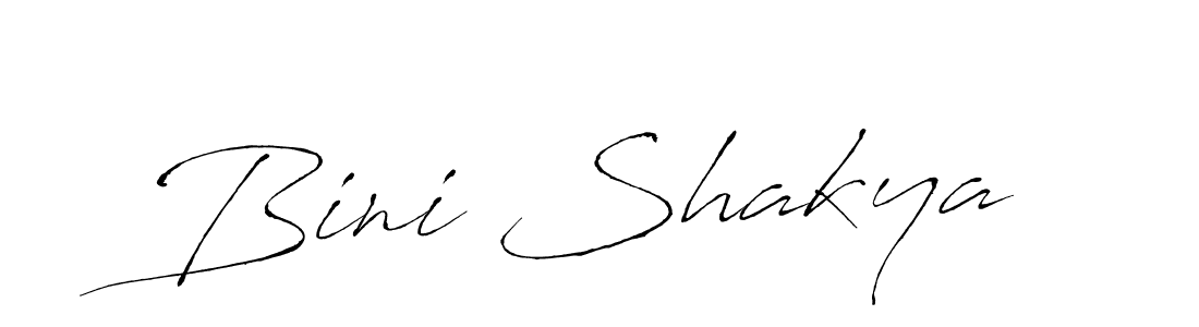 Design your own signature with our free online signature maker. With this signature software, you can create a handwritten (Antro_Vectra) signature for name Bini Shakya. Bini Shakya signature style 6 images and pictures png