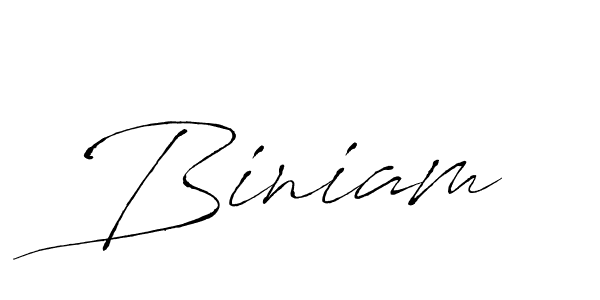 How to make Biniam signature? Antro_Vectra is a professional autograph style. Create handwritten signature for Biniam name. Biniam signature style 6 images and pictures png