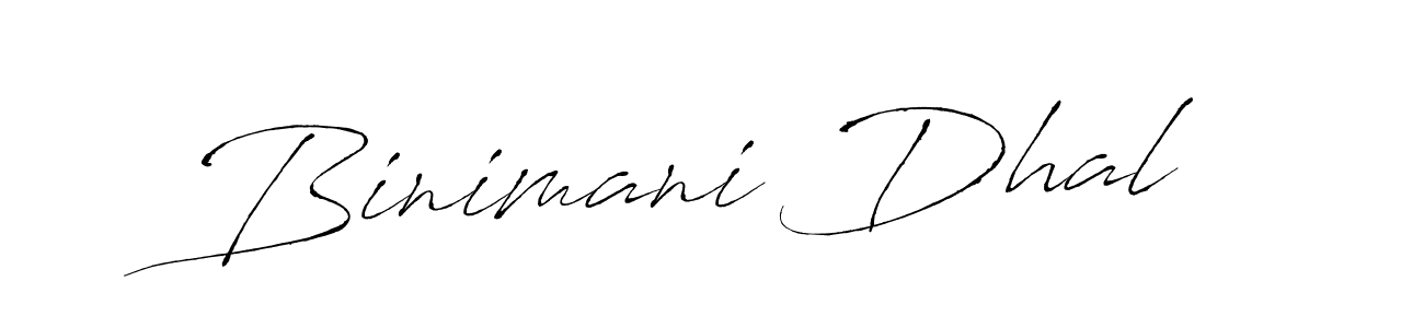 You should practise on your own different ways (Antro_Vectra) to write your name (Binimani Dhal) in signature. don't let someone else do it for you. Binimani Dhal signature style 6 images and pictures png