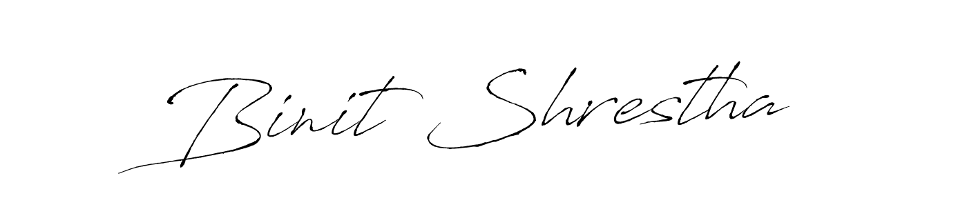 You should practise on your own different ways (Antro_Vectra) to write your name (Binit Shrestha) in signature. don't let someone else do it for you. Binit Shrestha signature style 6 images and pictures png