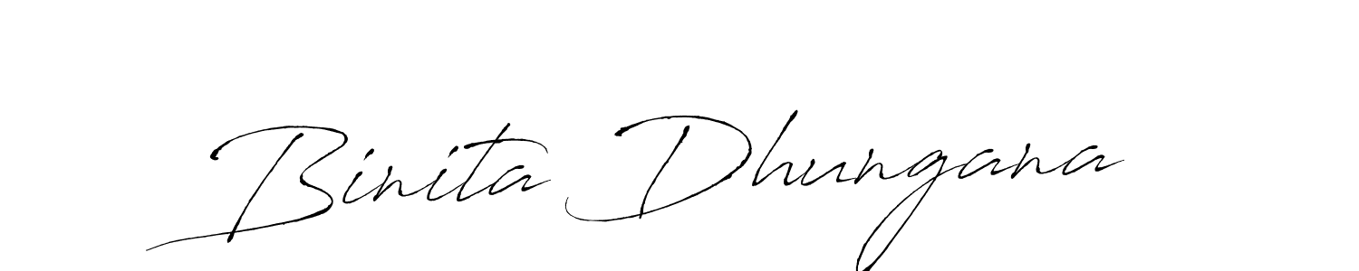 Create a beautiful signature design for name Binita Dhungana. With this signature (Antro_Vectra) fonts, you can make a handwritten signature for free. Binita Dhungana signature style 6 images and pictures png