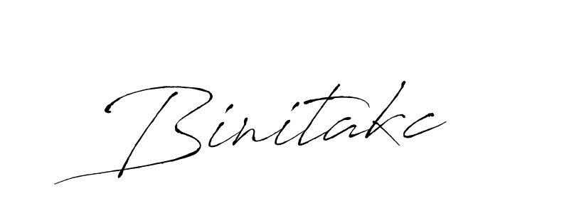 Binitakc stylish signature style. Best Handwritten Sign (Antro_Vectra) for my name. Handwritten Signature Collection Ideas for my name Binitakc. Binitakc signature style 6 images and pictures png