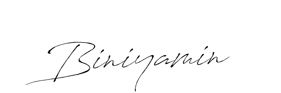 Biniyamin stylish signature style. Best Handwritten Sign (Antro_Vectra) for my name. Handwritten Signature Collection Ideas for my name Biniyamin. Biniyamin signature style 6 images and pictures png