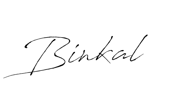 Make a beautiful signature design for name Binkal. With this signature (Antro_Vectra) style, you can create a handwritten signature for free. Binkal signature style 6 images and pictures png