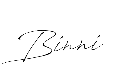 How to make Binni name signature. Use Antro_Vectra style for creating short signs online. This is the latest handwritten sign. Binni signature style 6 images and pictures png