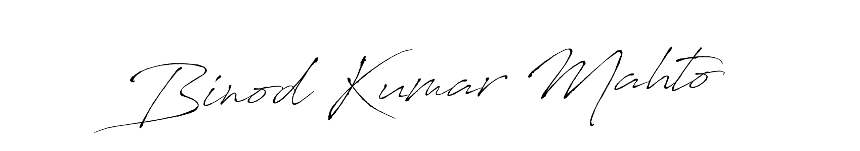 Antro_Vectra is a professional signature style that is perfect for those who want to add a touch of class to their signature. It is also a great choice for those who want to make their signature more unique. Get Binod Kumar Mahto name to fancy signature for free. Binod Kumar Mahto signature style 6 images and pictures png