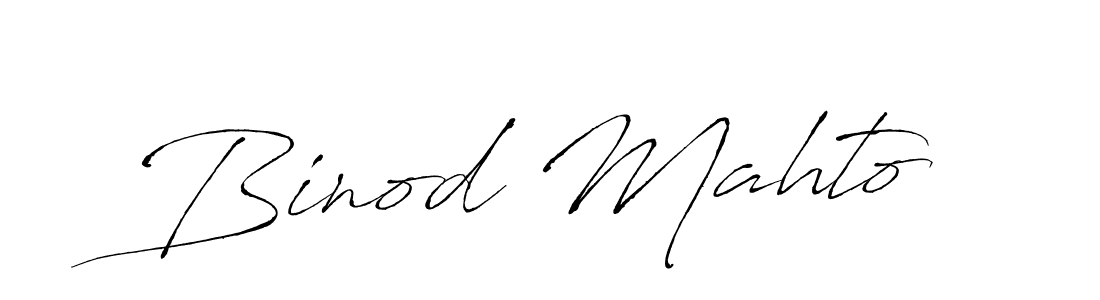 Design your own signature with our free online signature maker. With this signature software, you can create a handwritten (Antro_Vectra) signature for name Binod Mahto. Binod Mahto signature style 6 images and pictures png