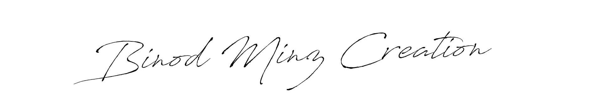 Also we have Binod Minz Creation name is the best signature style. Create professional handwritten signature collection using Antro_Vectra autograph style. Binod Minz Creation signature style 6 images and pictures png