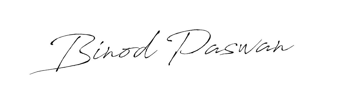 Binod Paswan stylish signature style. Best Handwritten Sign (Antro_Vectra) for my name. Handwritten Signature Collection Ideas for my name Binod Paswan. Binod Paswan signature style 6 images and pictures png