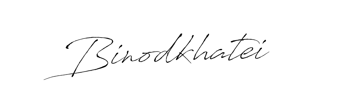 Use a signature maker to create a handwritten signature online. With this signature software, you can design (Antro_Vectra) your own signature for name Binodkhatei. Binodkhatei signature style 6 images and pictures png