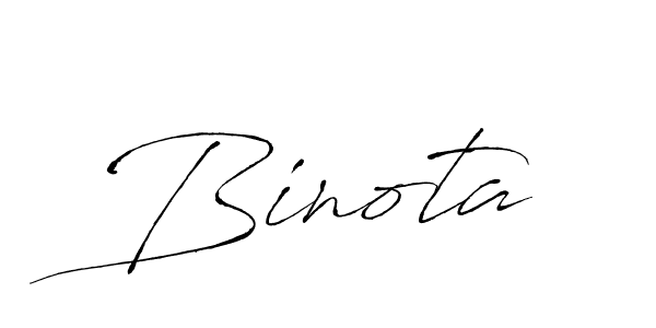 Use a signature maker to create a handwritten signature online. With this signature software, you can design (Antro_Vectra) your own signature for name Binota. Binota signature style 6 images and pictures png