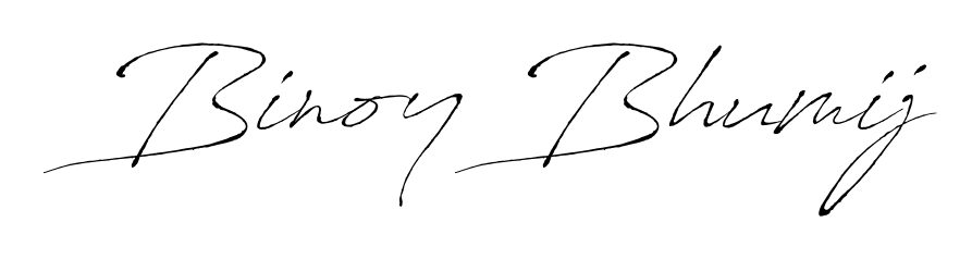 Get an exclusive digital autograph for Binoy Bhumij. The Antro_Vectra typeface captures the charm of real penmanship on paper. Binoy Bhumij signature style 6 images and pictures png
