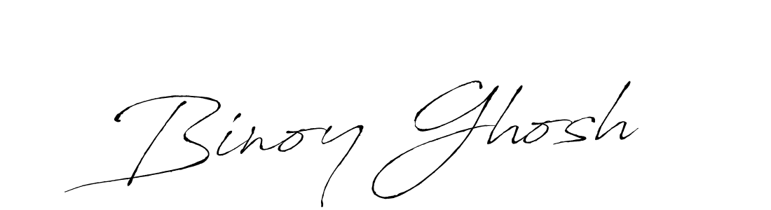 Make a beautiful signature design for name Binoy Ghosh. With this signature (Antro_Vectra) style, you can create a handwritten signature for free. Binoy Ghosh signature style 6 images and pictures png