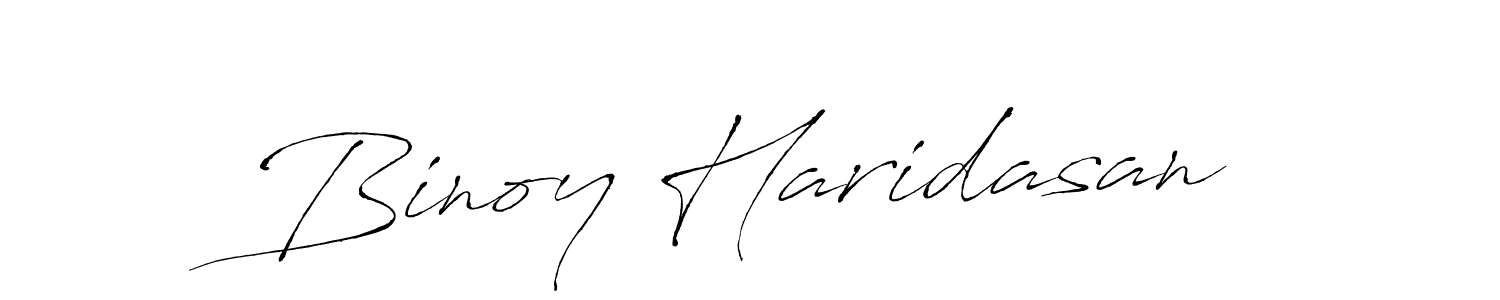 Make a beautiful signature design for name Binoy Haridasan. With this signature (Antro_Vectra) style, you can create a handwritten signature for free. Binoy Haridasan signature style 6 images and pictures png