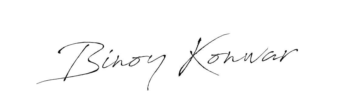 Binoy Konwar stylish signature style. Best Handwritten Sign (Antro_Vectra) for my name. Handwritten Signature Collection Ideas for my name Binoy Konwar. Binoy Konwar signature style 6 images and pictures png