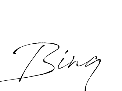 Design your own signature with our free online signature maker. With this signature software, you can create a handwritten (Antro_Vectra) signature for name Binq. Binq signature style 6 images and pictures png