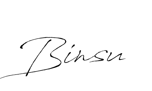 How to make Binsu signature? Antro_Vectra is a professional autograph style. Create handwritten signature for Binsu name. Binsu signature style 6 images and pictures png