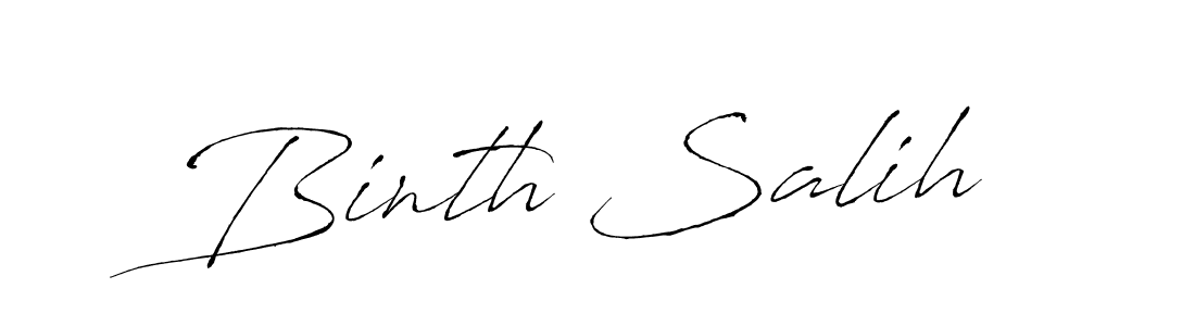 How to make Binth Salih signature? Antro_Vectra is a professional autograph style. Create handwritten signature for Binth Salih name. Binth Salih signature style 6 images and pictures png