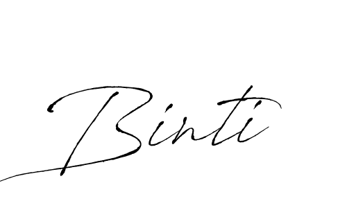 The best way (Antro_Vectra) to make a short signature is to pick only two or three words in your name. The name Binti include a total of six letters. For converting this name. Binti signature style 6 images and pictures png