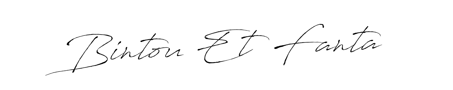 Also we have Bintou Et Fanta name is the best signature style. Create professional handwritten signature collection using Antro_Vectra autograph style. Bintou Et Fanta signature style 6 images and pictures png