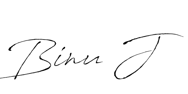 Create a beautiful signature design for name Binu J. With this signature (Antro_Vectra) fonts, you can make a handwritten signature for free. Binu J signature style 6 images and pictures png