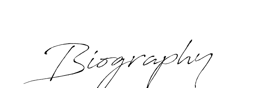 Design your own signature with our free online signature maker. With this signature software, you can create a handwritten (Antro_Vectra) signature for name Biography. Biography signature style 6 images and pictures png