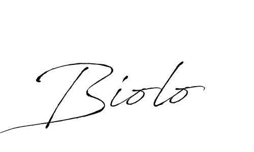 Antro_Vectra is a professional signature style that is perfect for those who want to add a touch of class to their signature. It is also a great choice for those who want to make their signature more unique. Get Biolo name to fancy signature for free. Biolo signature style 6 images and pictures png