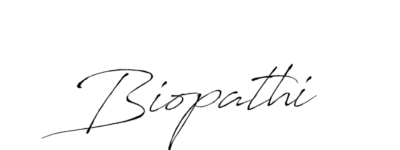 Design your own signature with our free online signature maker. With this signature software, you can create a handwritten (Antro_Vectra) signature for name Biopathi. Biopathi signature style 6 images and pictures png