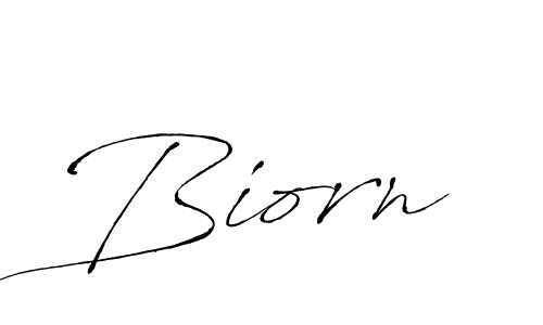 Use a signature maker to create a handwritten signature online. With this signature software, you can design (Antro_Vectra) your own signature for name Biorn. Biorn signature style 6 images and pictures png
