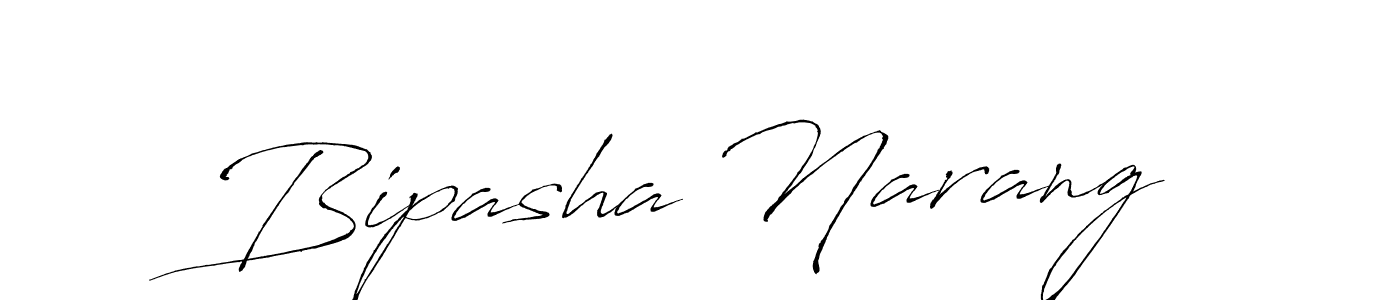 Make a beautiful signature design for name Bipasha Narang. With this signature (Antro_Vectra) style, you can create a handwritten signature for free. Bipasha Narang signature style 6 images and pictures png