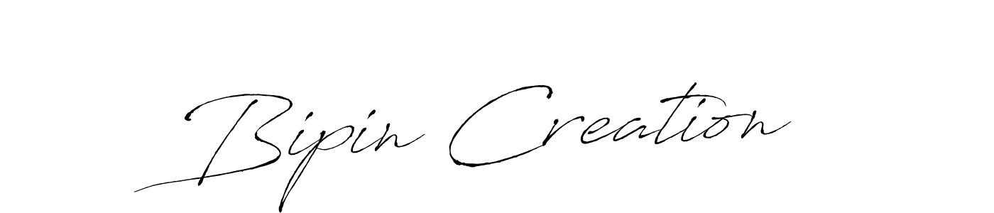 Make a beautiful signature design for name Bipin Creation. With this signature (Antro_Vectra) style, you can create a handwritten signature for free. Bipin Creation signature style 6 images and pictures png