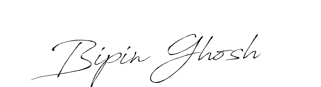 How to make Bipin Ghosh name signature. Use Antro_Vectra style for creating short signs online. This is the latest handwritten sign. Bipin Ghosh signature style 6 images and pictures png