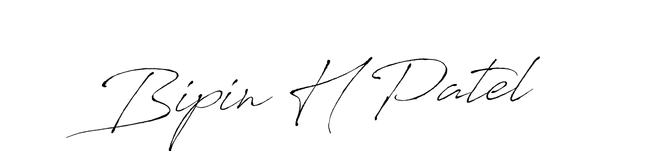 Design your own signature with our free online signature maker. With this signature software, you can create a handwritten (Antro_Vectra) signature for name Bipin H Patel. Bipin H Patel signature style 6 images and pictures png