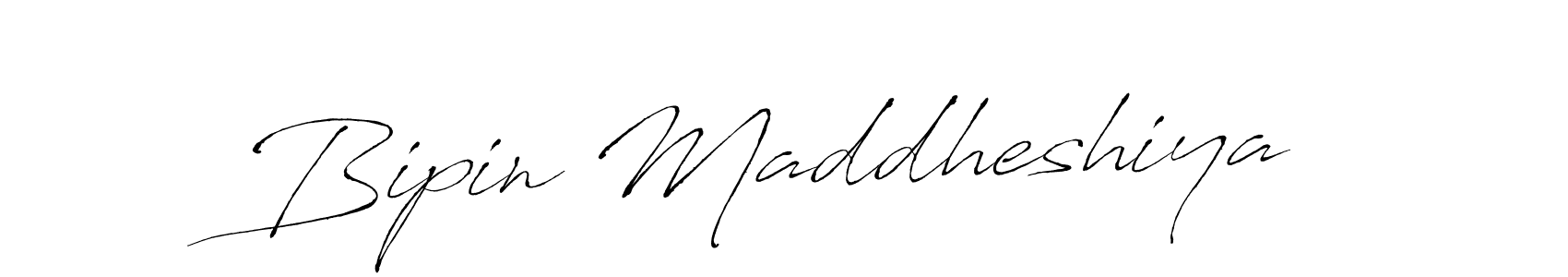 Make a beautiful signature design for name Bipin Maddheshiya. With this signature (Antro_Vectra) style, you can create a handwritten signature for free. Bipin Maddheshiya signature style 6 images and pictures png