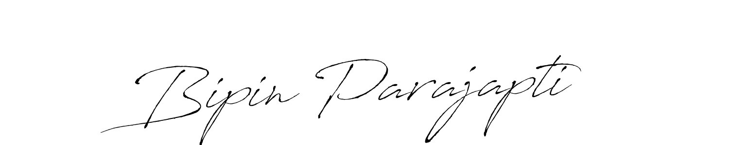 How to make Bipin Parajapti signature? Antro_Vectra is a professional autograph style. Create handwritten signature for Bipin Parajapti name. Bipin Parajapti signature style 6 images and pictures png