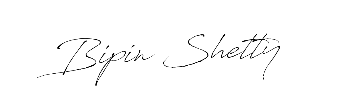 Make a beautiful signature design for name Bipin Shetty. With this signature (Antro_Vectra) style, you can create a handwritten signature for free. Bipin Shetty signature style 6 images and pictures png