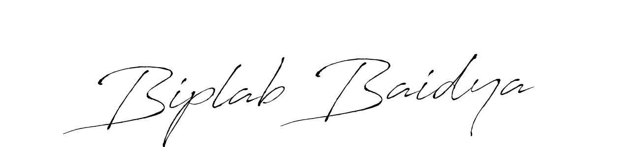 How to make Biplab Baidya signature? Antro_Vectra is a professional autograph style. Create handwritten signature for Biplab Baidya name. Biplab Baidya signature style 6 images and pictures png