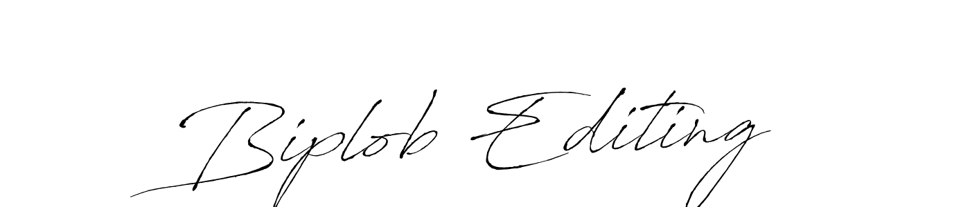Use a signature maker to create a handwritten signature online. With this signature software, you can design (Antro_Vectra) your own signature for name Biplob Editing. Biplob Editing signature style 6 images and pictures png