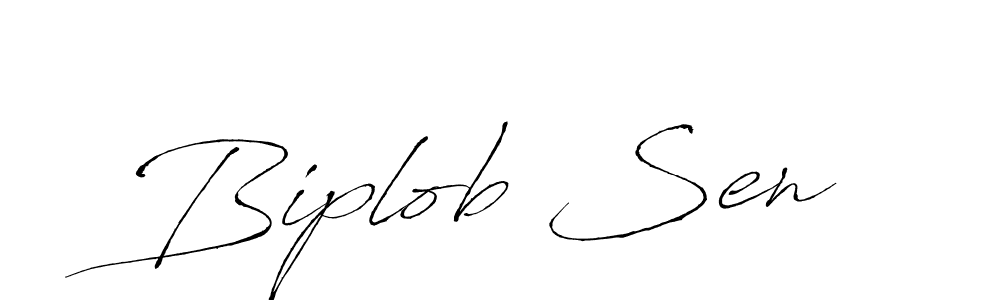 Biplob Sen stylish signature style. Best Handwritten Sign (Antro_Vectra) for my name. Handwritten Signature Collection Ideas for my name Biplob Sen. Biplob Sen signature style 6 images and pictures png