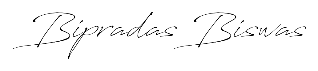 Practice writing Bipradas Biswas with the flow of Antro_Vectra lettering. A fantastic source of inspiration for developing your personal signature style. Bipradas Biswas signature style 6 images and pictures png