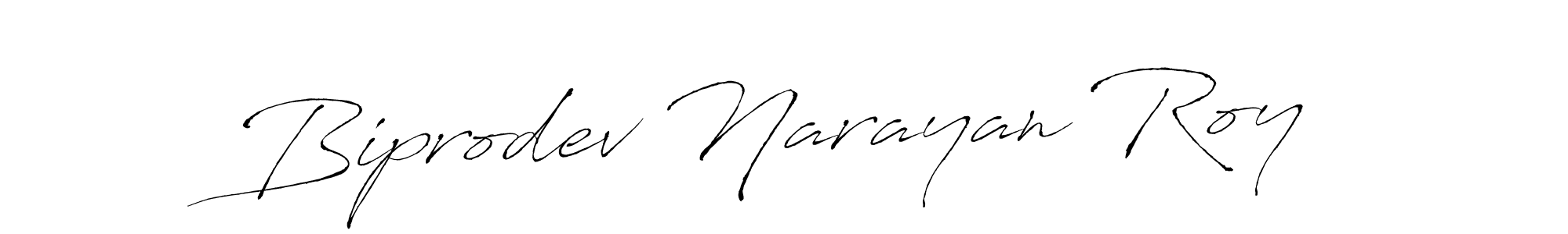 Create a beautiful signature design for name Biprodev Narayan Roy. With this signature (Antro_Vectra) fonts, you can make a handwritten signature for free. Biprodev Narayan Roy signature style 6 images and pictures png