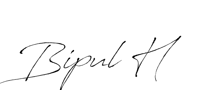 Bipul H stylish signature style. Best Handwritten Sign (Antro_Vectra) for my name. Handwritten Signature Collection Ideas for my name Bipul H. Bipul H signature style 6 images and pictures png