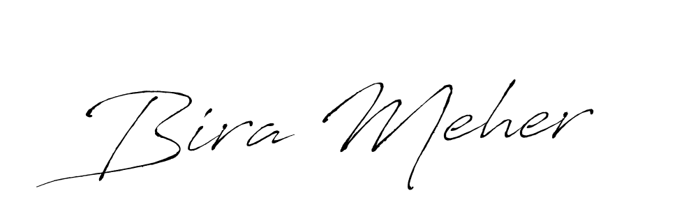 Design your own signature with our free online signature maker. With this signature software, you can create a handwritten (Antro_Vectra) signature for name Bira Meher. Bira Meher signature style 6 images and pictures png