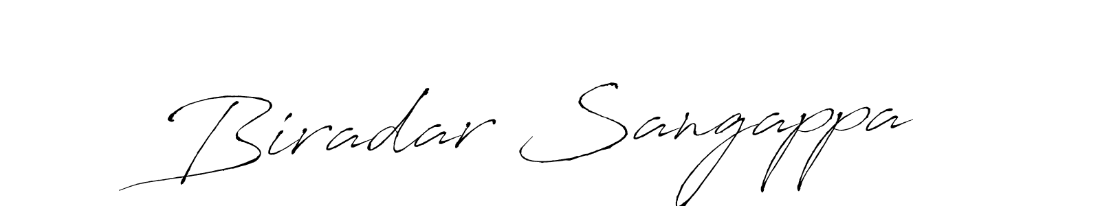 Make a beautiful signature design for name Biradar Sangappa. With this signature (Antro_Vectra) style, you can create a handwritten signature for free. Biradar Sangappa signature style 6 images and pictures png