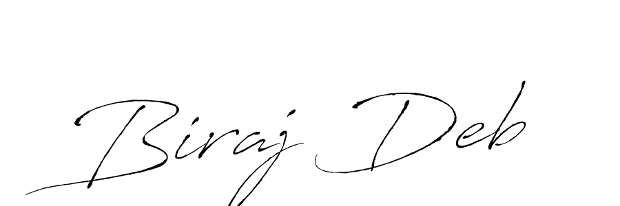 Design your own signature with our free online signature maker. With this signature software, you can create a handwritten (Antro_Vectra) signature for name Biraj Deb. Biraj Deb signature style 6 images and pictures png