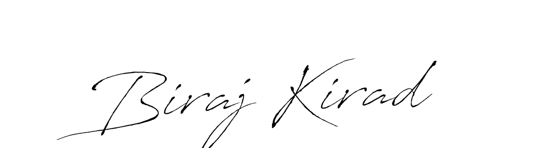 Make a beautiful signature design for name Biraj Kirad. With this signature (Antro_Vectra) style, you can create a handwritten signature for free. Biraj Kirad signature style 6 images and pictures png